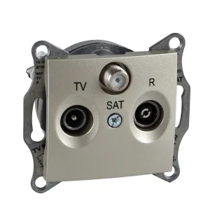 Schneider Electric SDN3501368 розетка TV/SAT оконечная, титан (ШНАЙДЕР) Schneider Electric SDN3501368 розетка TV/SAT оконечная, титан (ШНАЙДЕР)