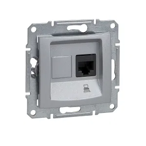 Schneider Electric SDN4300160 Розетка компьютерная Sedna RJ45 Cat.5E, алюминий (ШНАЙДЕР) Schneider Electric SDN4300160 Розетка компьютерная Sedna RJ45 Cat.5E, алюминий (ШНАЙДЕР)
