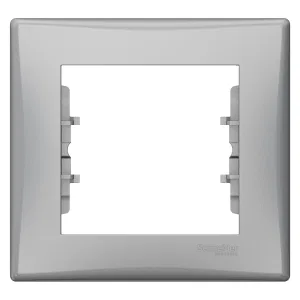 Schneider Electric SDN5800160 — рамка 1-постовая, горизонтальная, алюминий (ШНАЙДЕР) Schneider Electric SDN5800160 — рамка 1-постовая, горизонтальная, алюминий (ШНАЙДЕР)