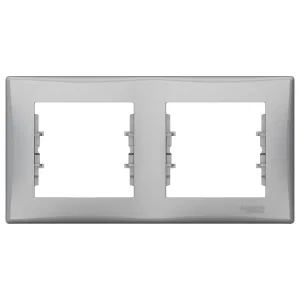 Schneider Electric SDN5800360 — рамка 2-постовая, горизонтальная, алюминий (ШНАЙДЕР) Schneider Electric SDN5800360 — рамка 2-постовая, горизонтальная, алюминий (ШНАЙДЕР)