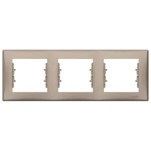Schneider Electric SDN5800568 — рамка Sedna на 3 поста, горизонтальная, титан (ШНАЙДЕР) Schneider Electric SDN5800568 — рамка Sedna на 3 поста, горизонтальная, титан (ШНАЙДЕР)