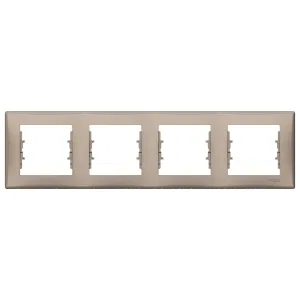 Schneider Electric Sedna SDN5800768 рамка на 4 поста, горизонтальная, титан (ШНАЙДЕР) Schneider Electric Sedna SDN5800768 рамка на 4 поста, горизонтальная, титан (ШНАЙДЕР)