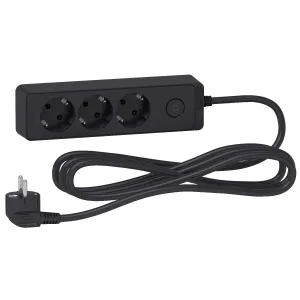 Schneider Electric Unica Extend ST9433B - удлинитель 3 розетки 3 м, черный (ШНАЙДЕР) Schneider Electric Unica Extend ST9433B - удлинитель 3 розетки 3 м, черный (ШНАЙДЕР)