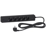 Schneider Electric Unica Extend ST945U3B - удлинитель, 5 розеток, 3 м, USB, черный